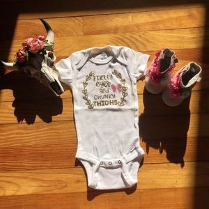 Pretty Eyes & Chunky Thighs Onesie